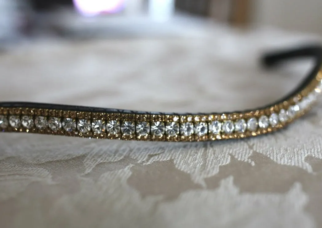 Equiture Clear and gold browband