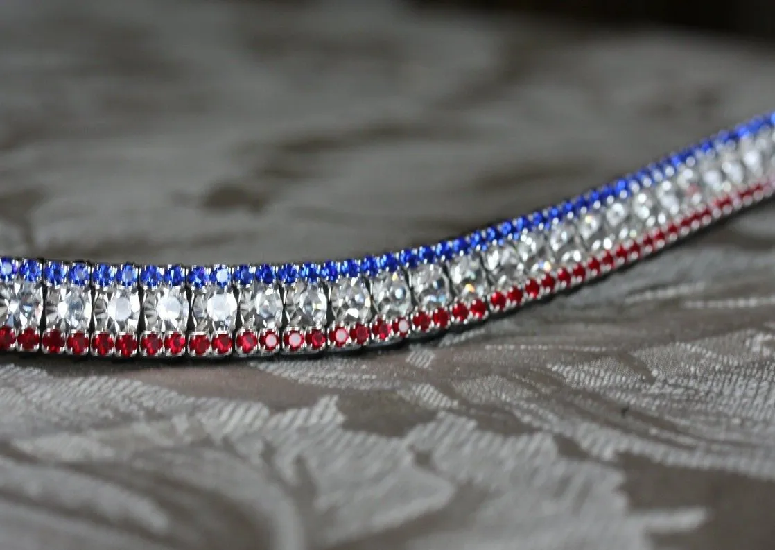 Equiture Custom 3 coloured browband