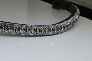 Equiture Velvet and light sapphire browband