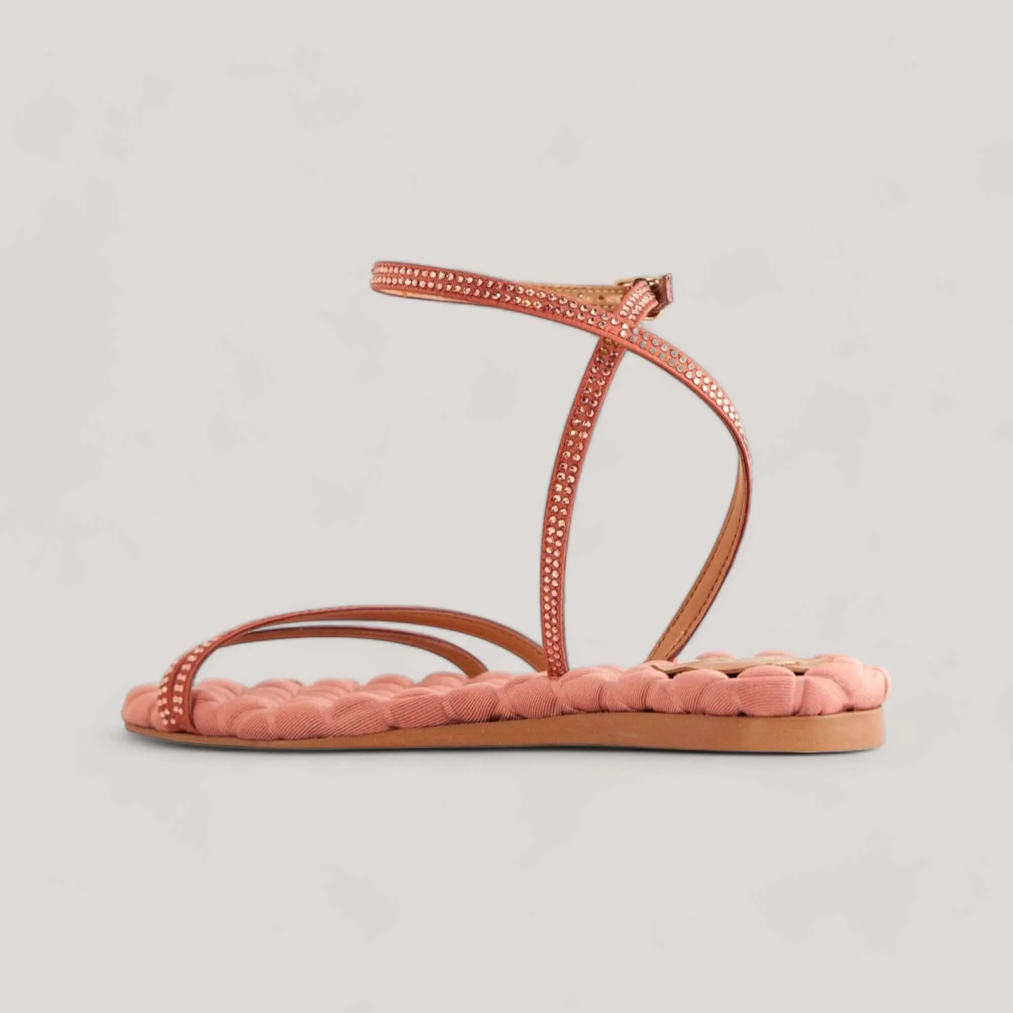 FAYE | Antique Rosé Crystal - Sandals
