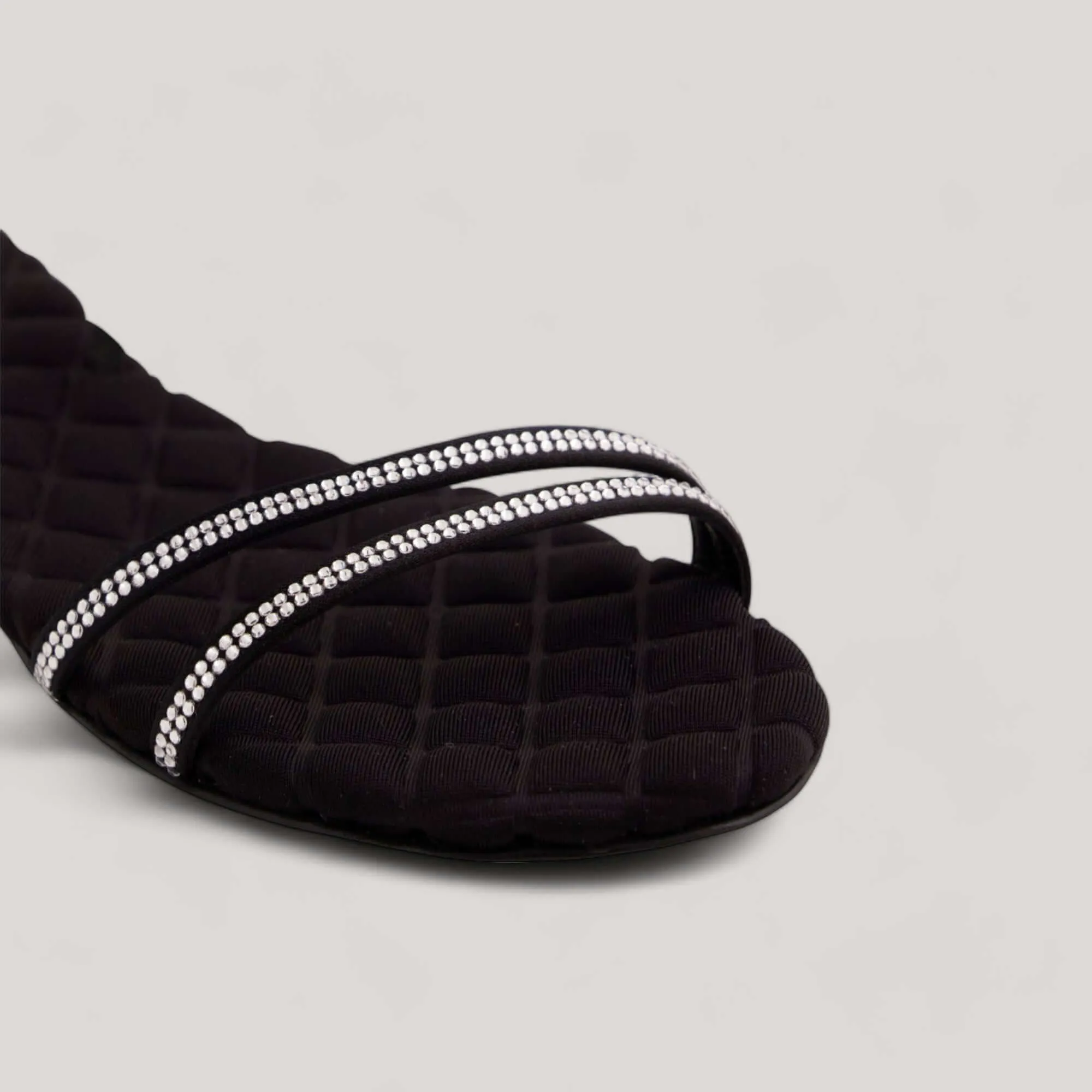 FAYE | Black Crystal - Sandals