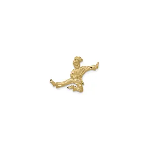 Female Karate Kid Pendant (14K)