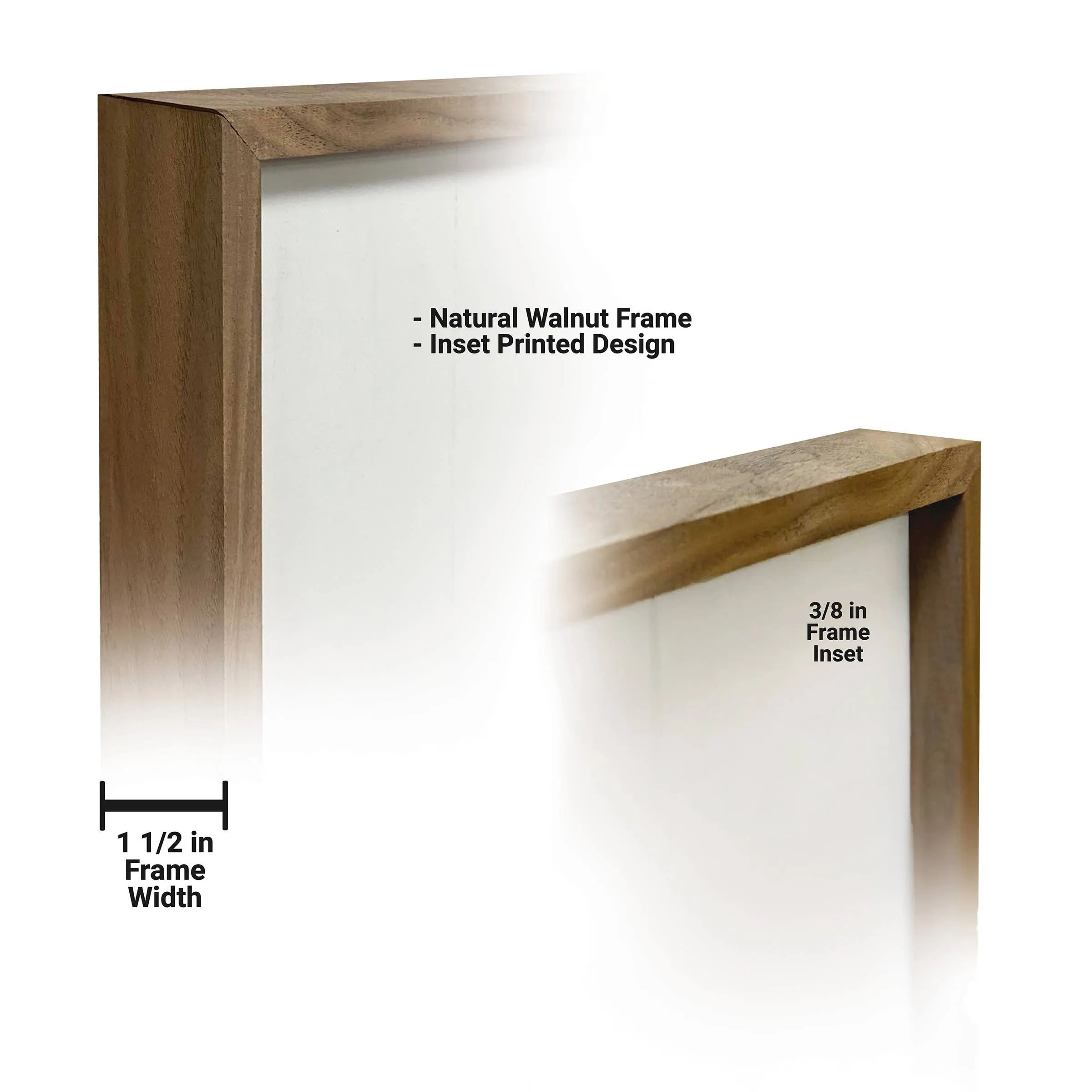 Flags On Wooden Fence: 12 x 12 x 1.5