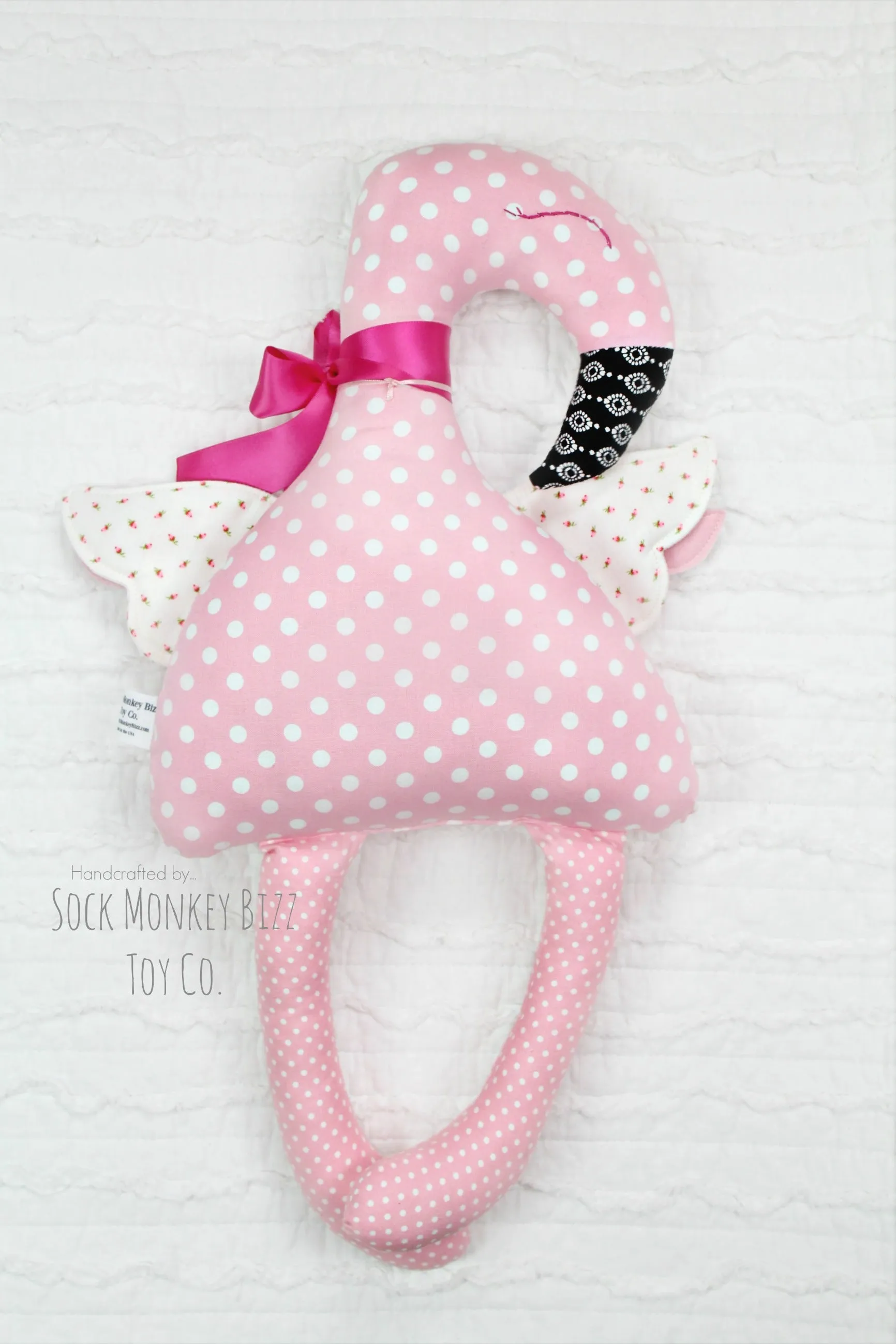 Flamingo Pillow Plush Fabric Rag Doll