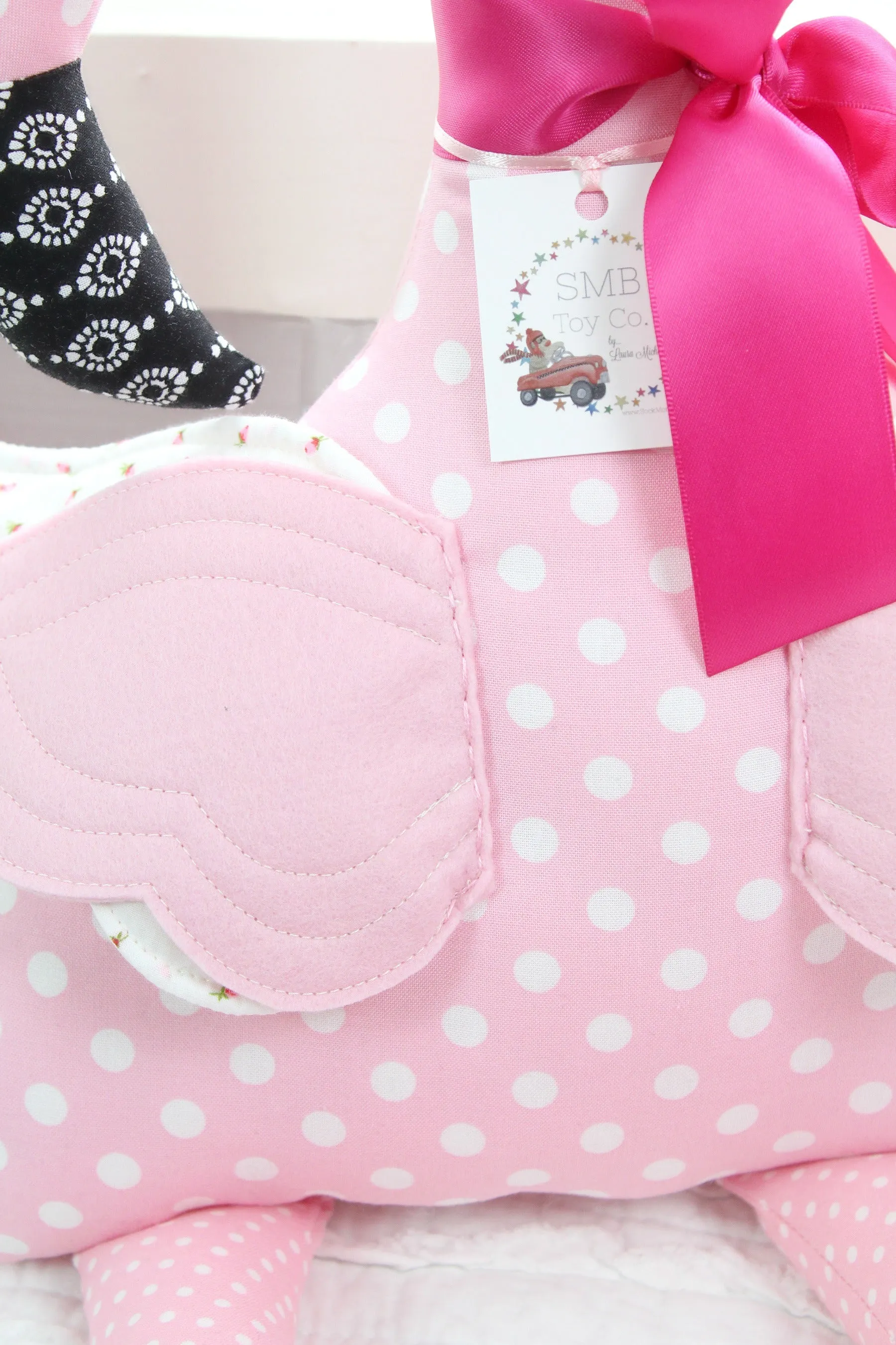 Flamingo Pillow Plush Fabric Rag Doll