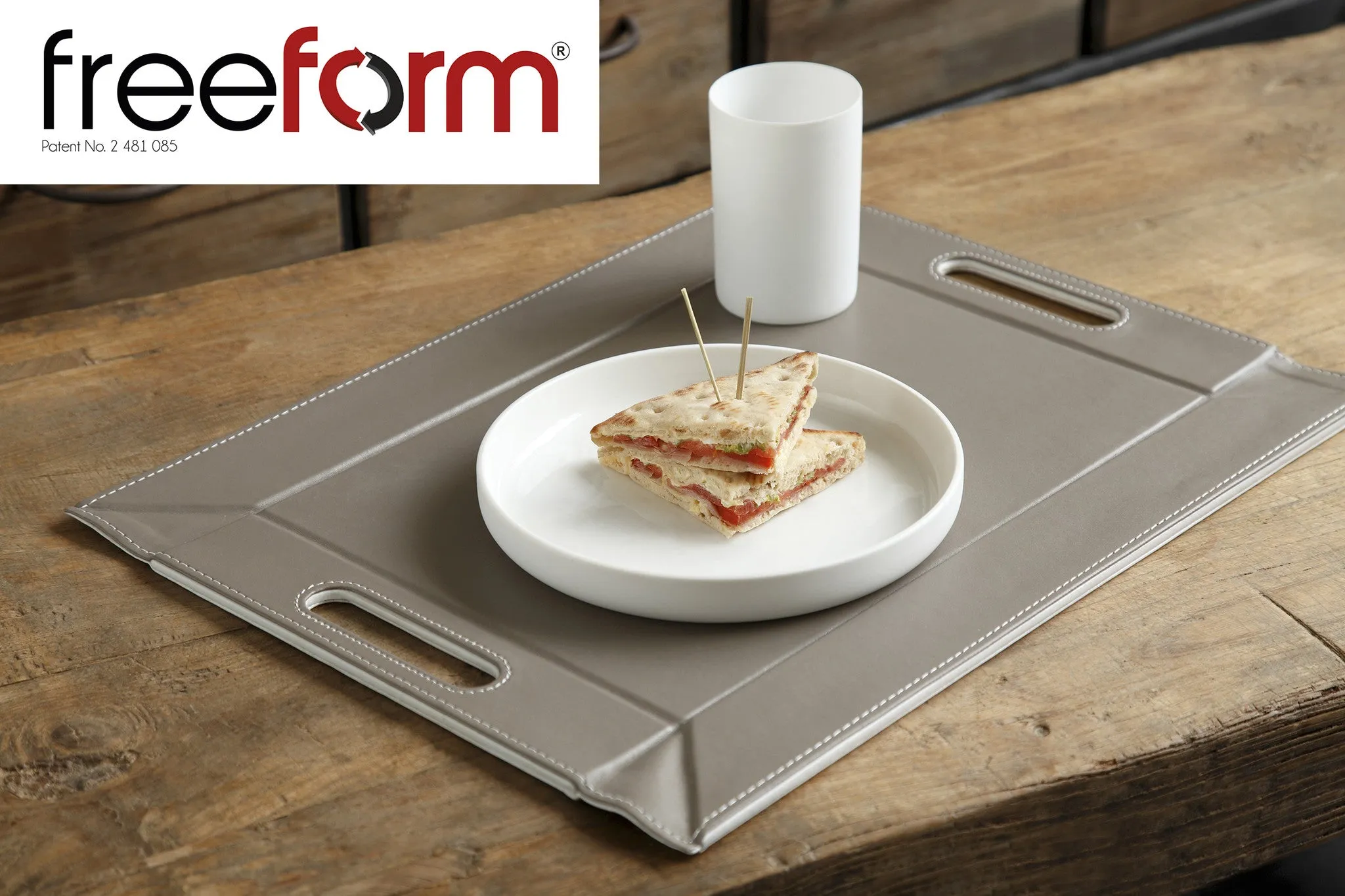 Freeform Tray, Grey/Black, Medium
