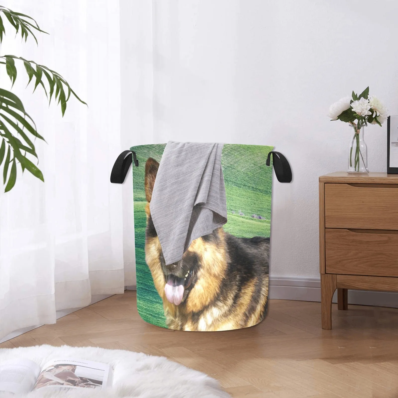 German Shepherd Laundry Basket