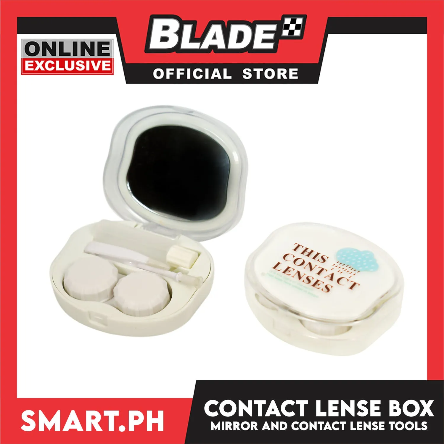 Gifts Contact Lense Box With Mirror 0982F (Assorted Print Designs)