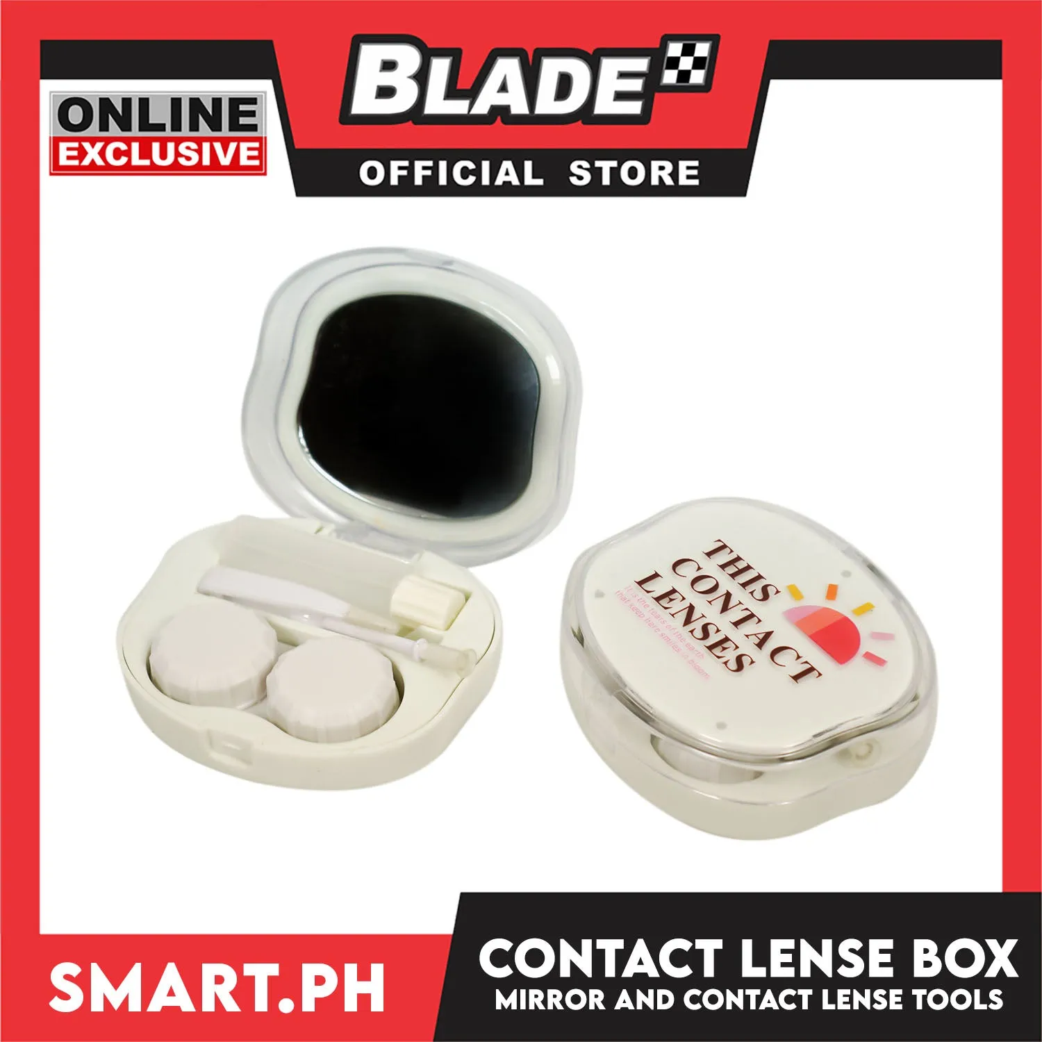 Gifts Contact Lense Box With Mirror 0982F (Assorted Print Designs)
