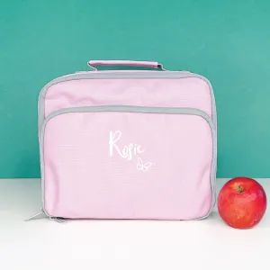 Girls Personalised Butterfly Lunch Box