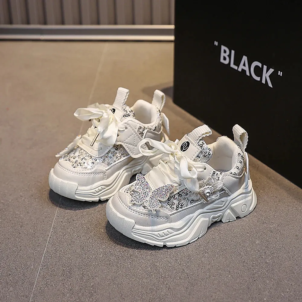 Glitter Princess Luxury Sport Shoes for Girls