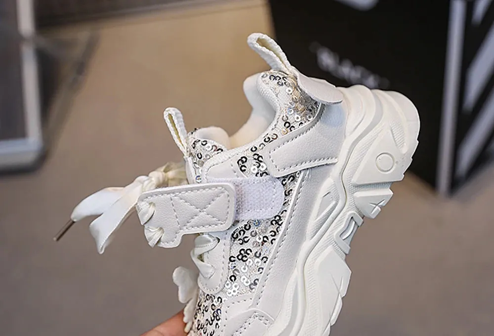 Glitter Princess Luxury Sport Shoes for Girls
