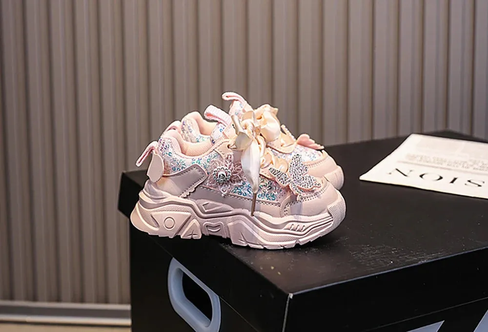 Glitter Princess Luxury Sport Shoes for Girls