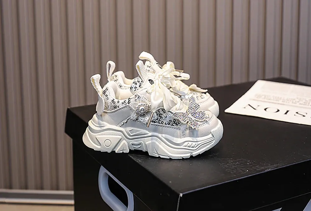 Glitter Princess Luxury Sport Shoes for Girls