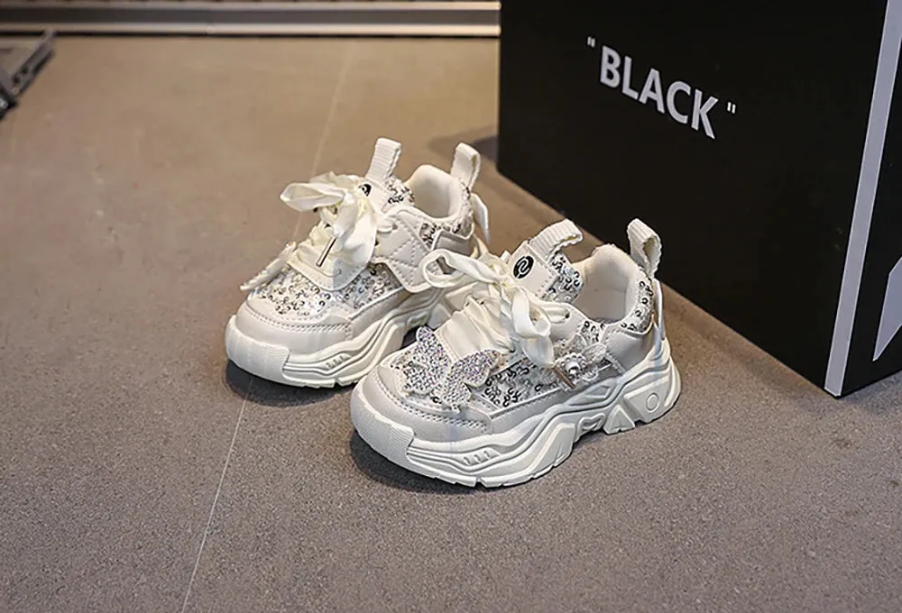 Glitter Princess Luxury Sport Shoes for Girls
