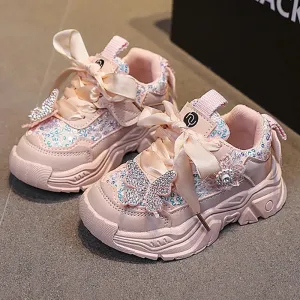Glitter Princess Luxury Sport Shoes for Girls
