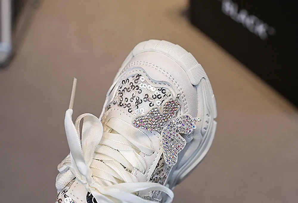 Glitter Princess Luxury Sport Shoes for Girls