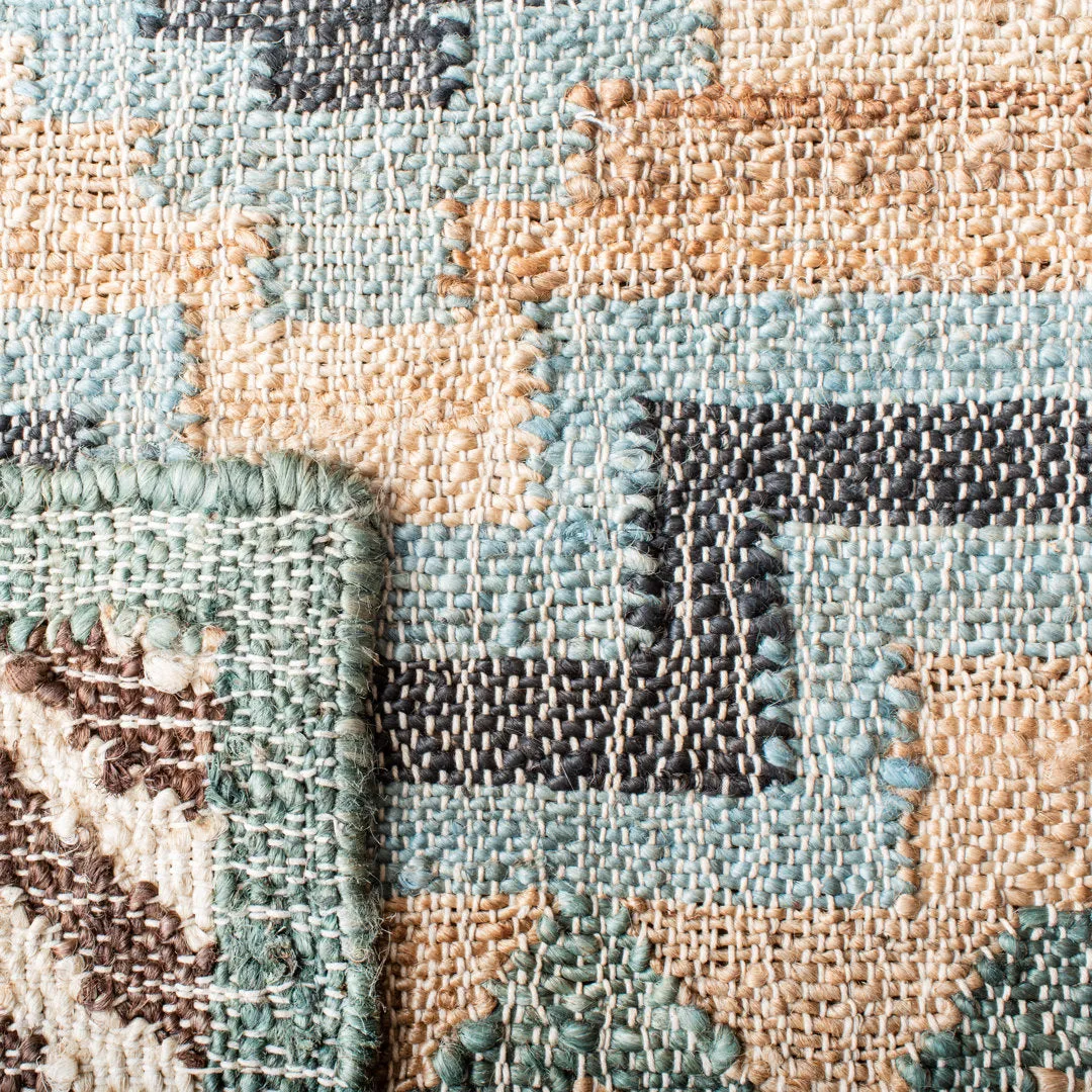 Glynda Southwestern Handmade Flatweave Jute Tan Area Rug The Twillery Co.® Rug Size: Rectangle 2'3" x 5'