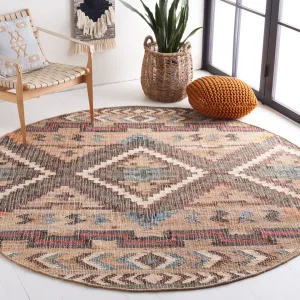 Glynda Southwestern Handmade Flatweave Jute Tan Area Rug The Twillery Co.® Rug Size: Round 3'