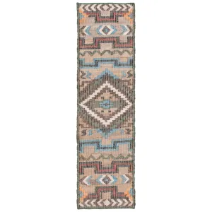 Glynda Southwestern Handmade Flatweave Jute Tan Area Rug The Twillery Co.® Rug Size: Runner 2'3" x 9'