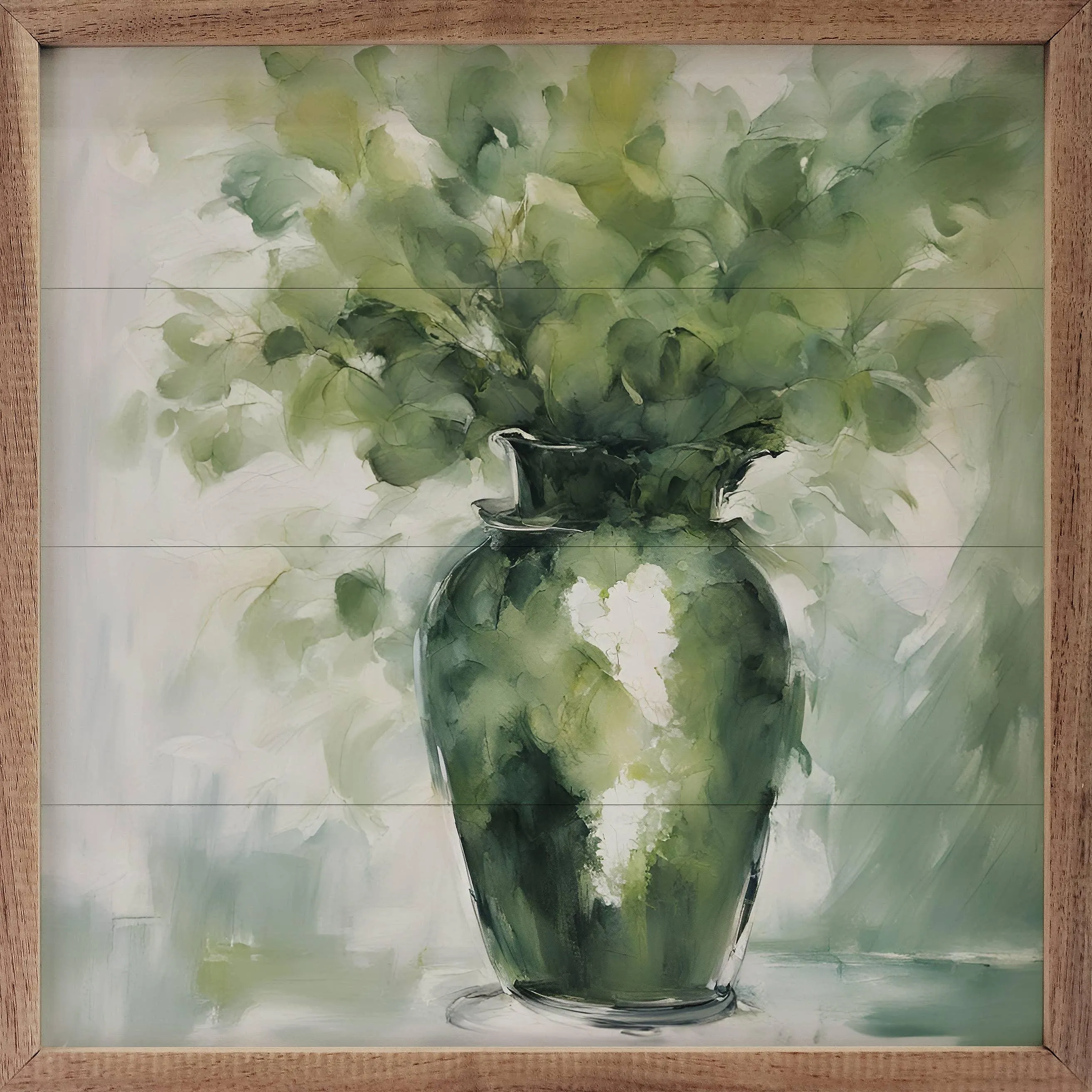Green Eucalyptus In Vase