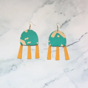 Greenie Polymer Clay earrings