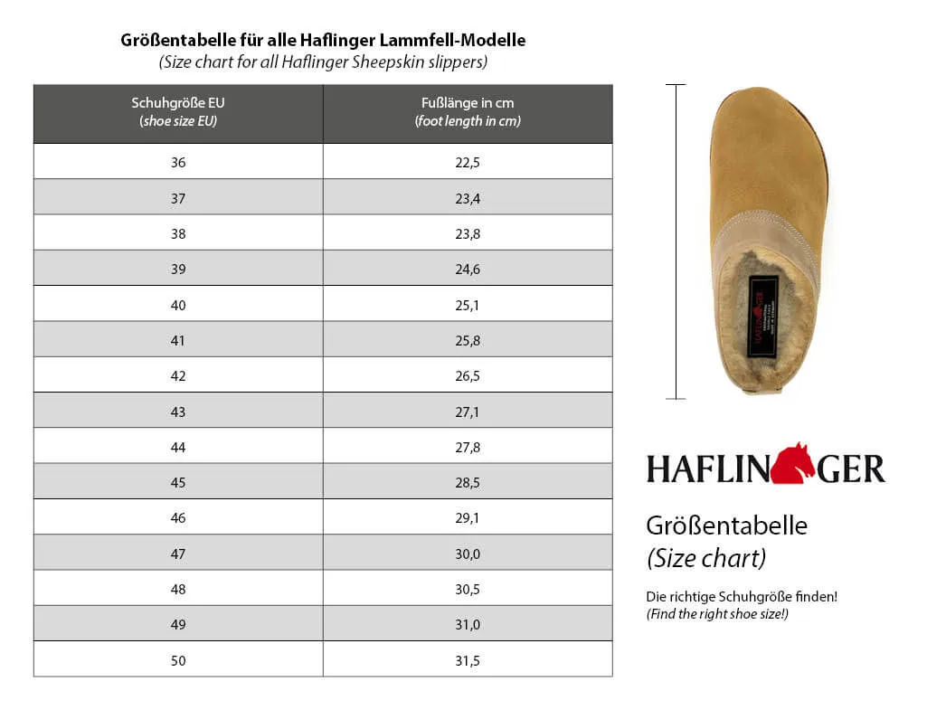 HAFLINGER Women's Slippers with Shearling Snowbird, rosewood