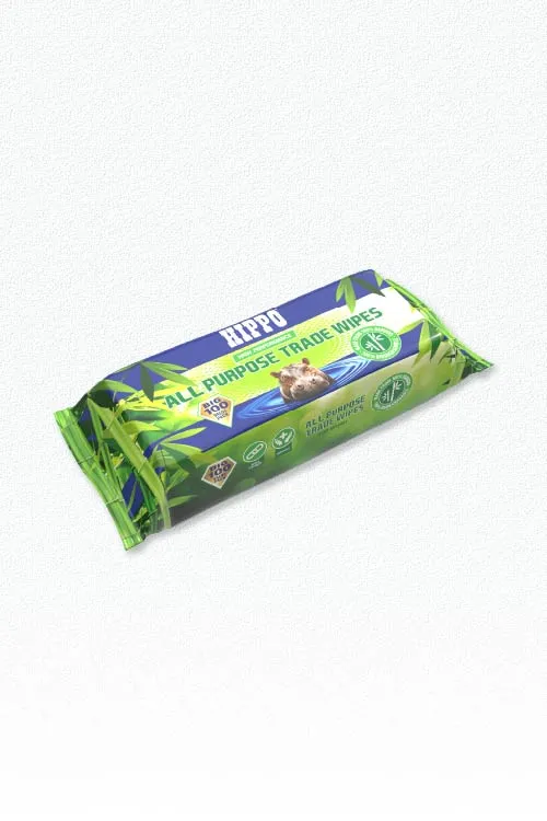 Hippo Multi-Purpose Bamboo Wipes Small (100 Pack)