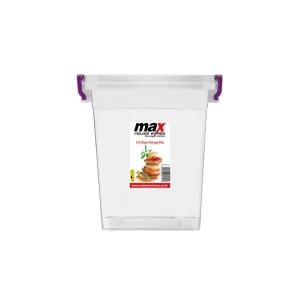 Household Multi Purpose DEEP Storage Container Clear Plastic 10 Litre MAX-152