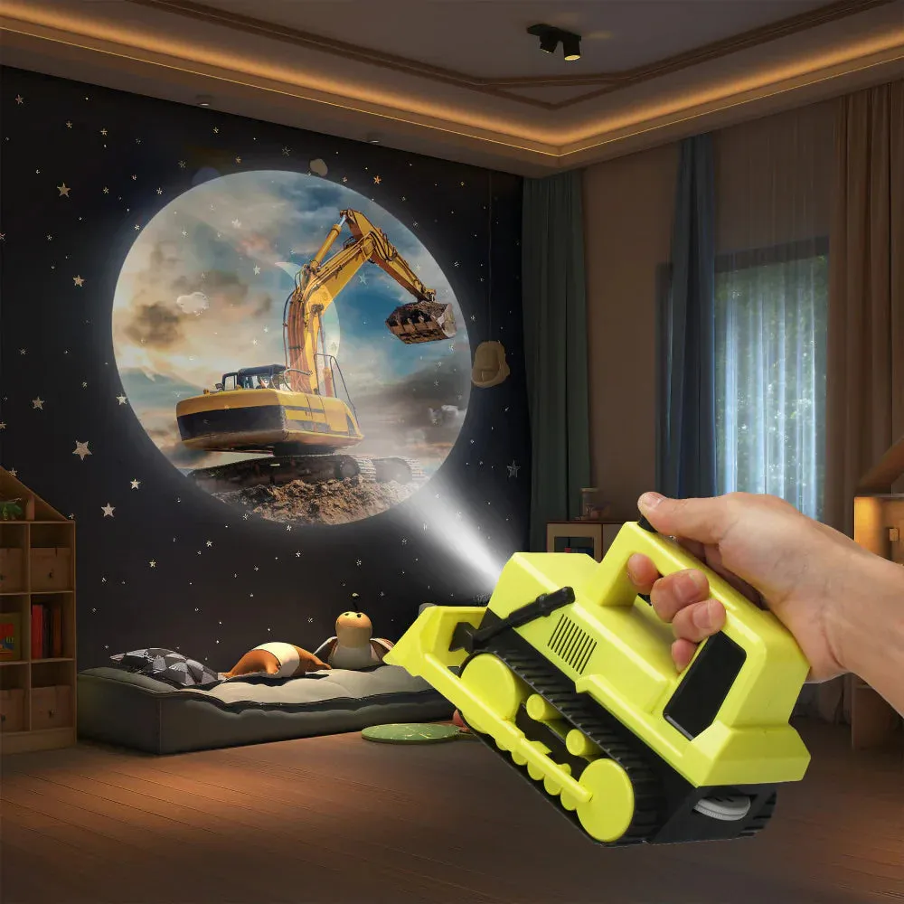 Kid Galaxy Flashlight & Projector - Construction Front End Loader