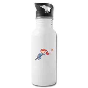 Kid Playing Baseball Water Bottle
