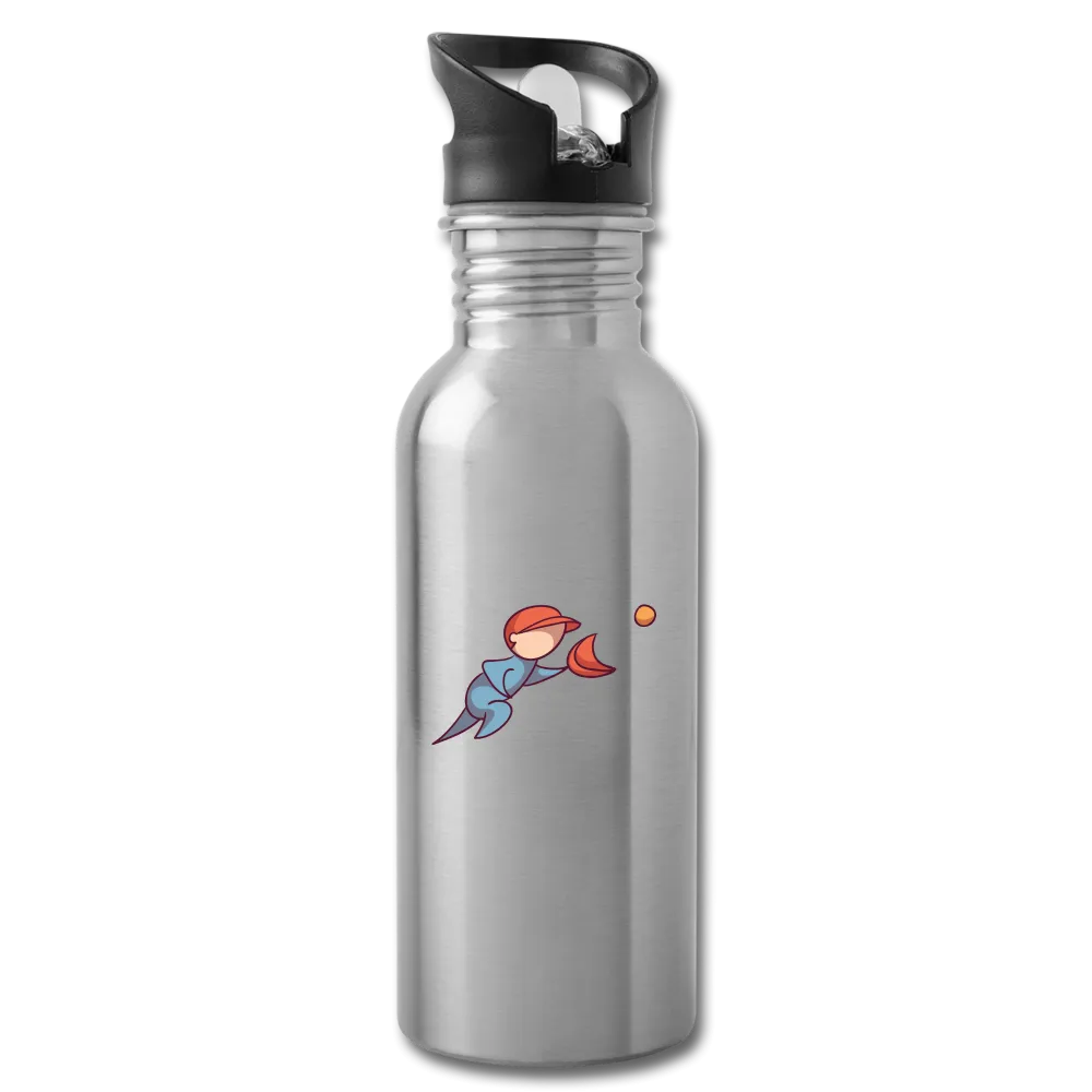 Kid Playing Baseball Water Bottle