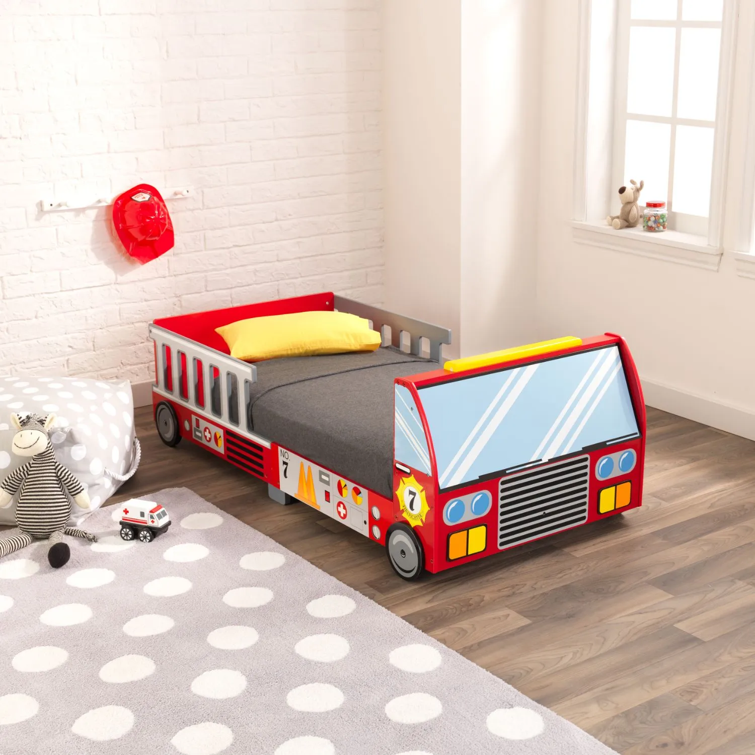 KidKraft Fire Truck Toddler Bed
