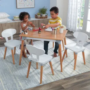 KidKraft Mid-Century Kid Table and 4 Chairs Set