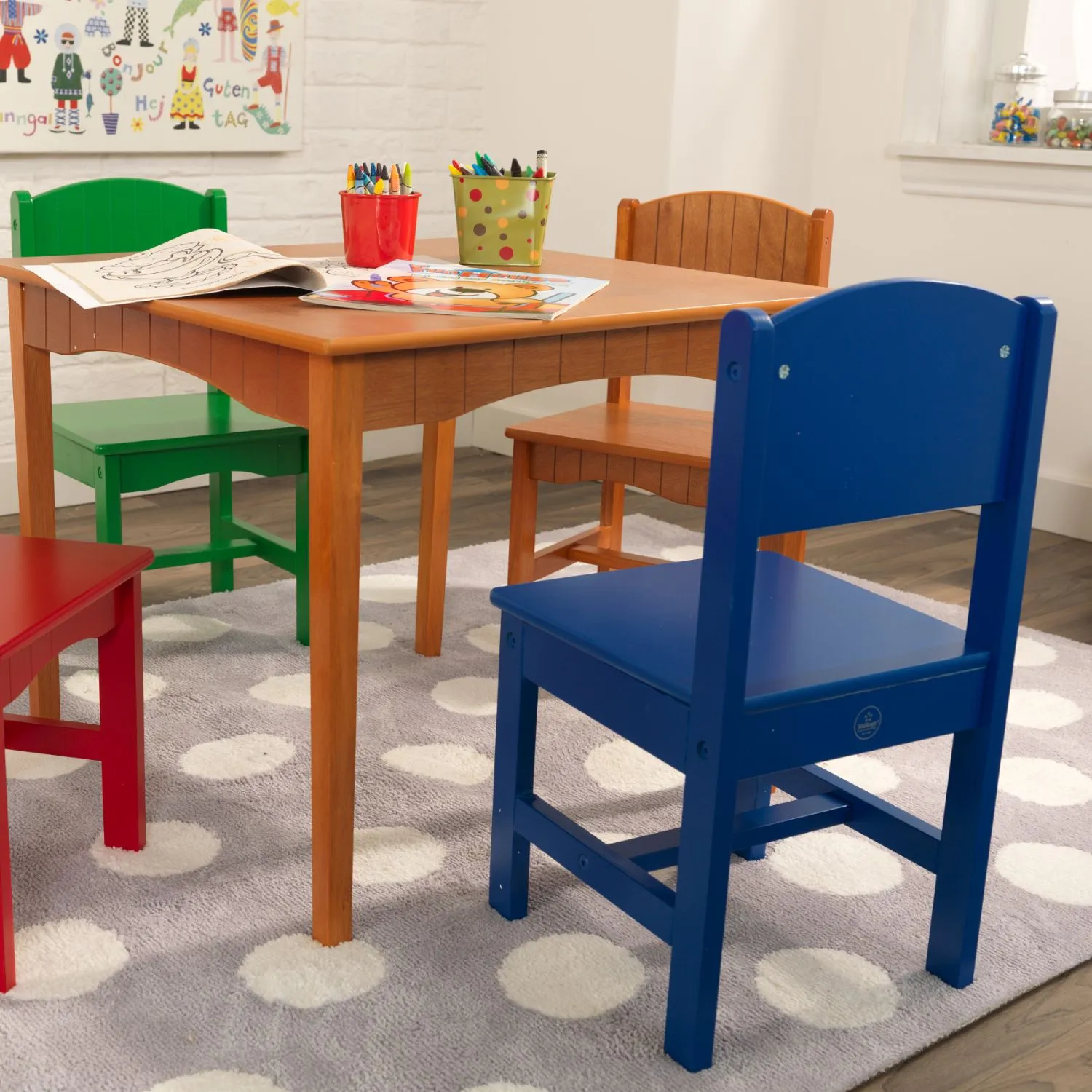 KidKraft Nantucket Table & 4 Chair Set - Primary