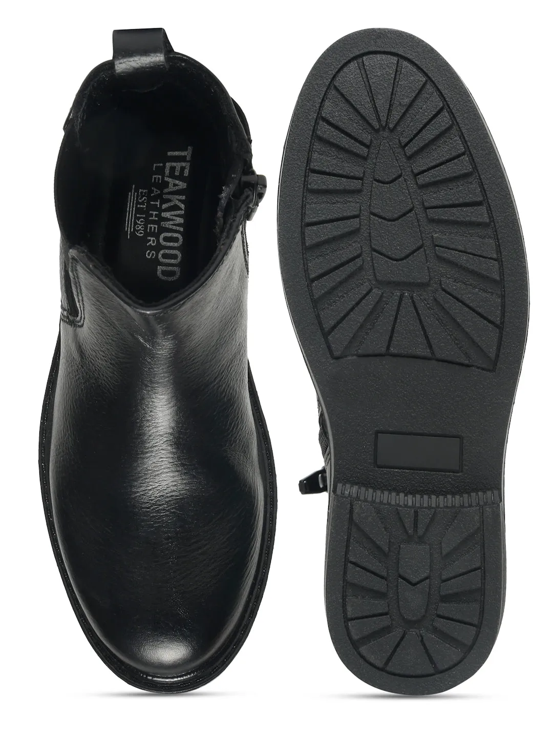 Kids’ Black Leather Chelsea Boots