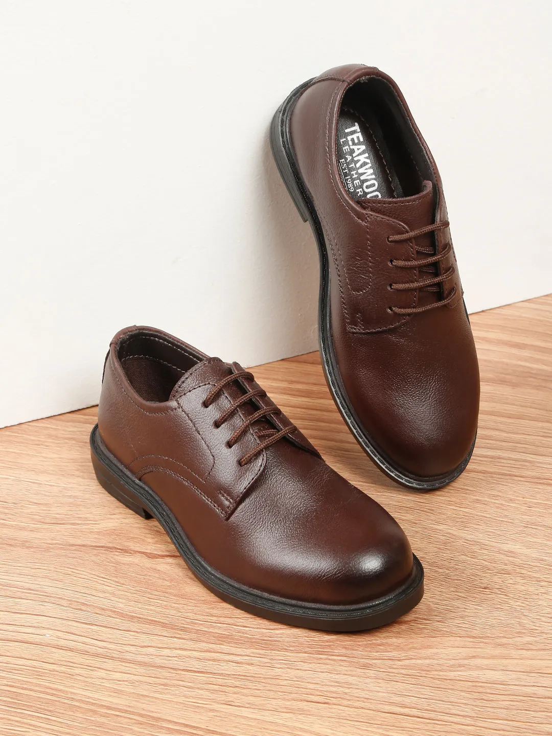 Kids’  Leather Oxford Formal Shoes