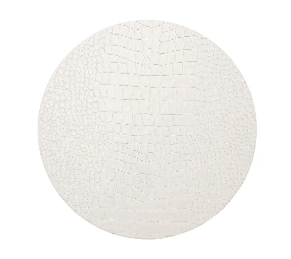 Kim Seybert Croco Placemat- White