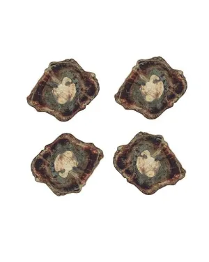 KIM SEYBERT | Fossil Drink Coasters | Set of 4