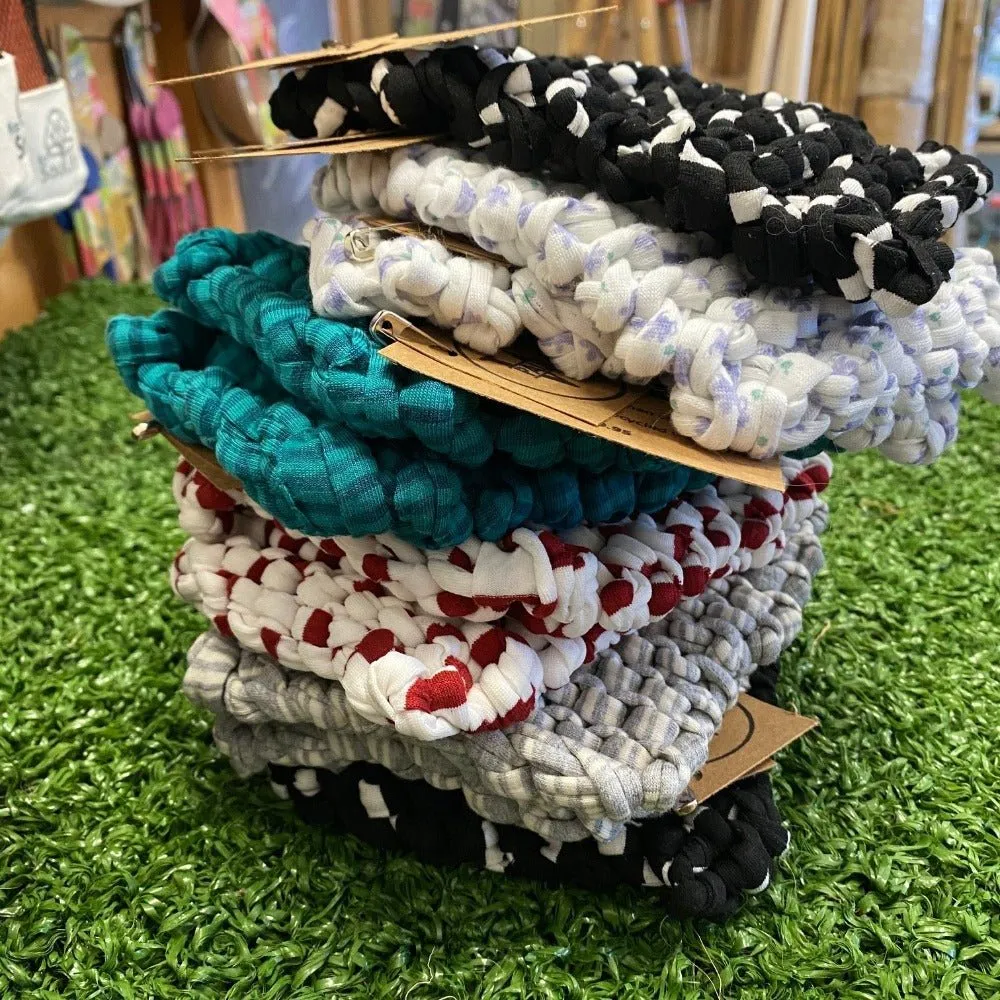 Knitted Kitchen Cloth - Handmade From Upcycled Fabric - Various