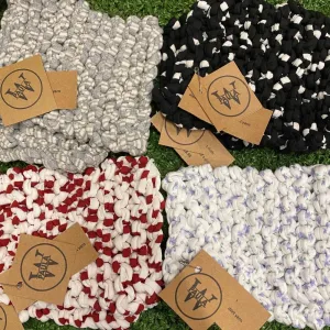 Knitted Kitchen Cloth - Handmade From Upcycled Fabric - Various