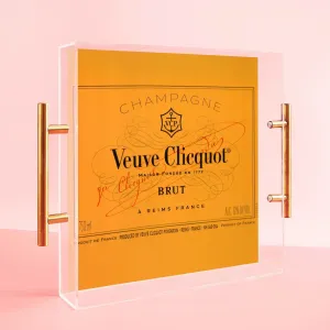 Large 'Veuve Clicquot Lucite Tray