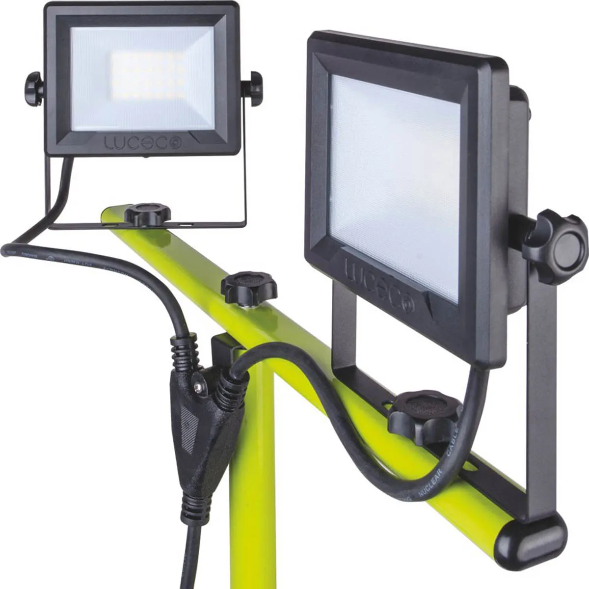 LED Work Light Tripod Adjustable Cool White Impact-Resistant 2 x 1600lm