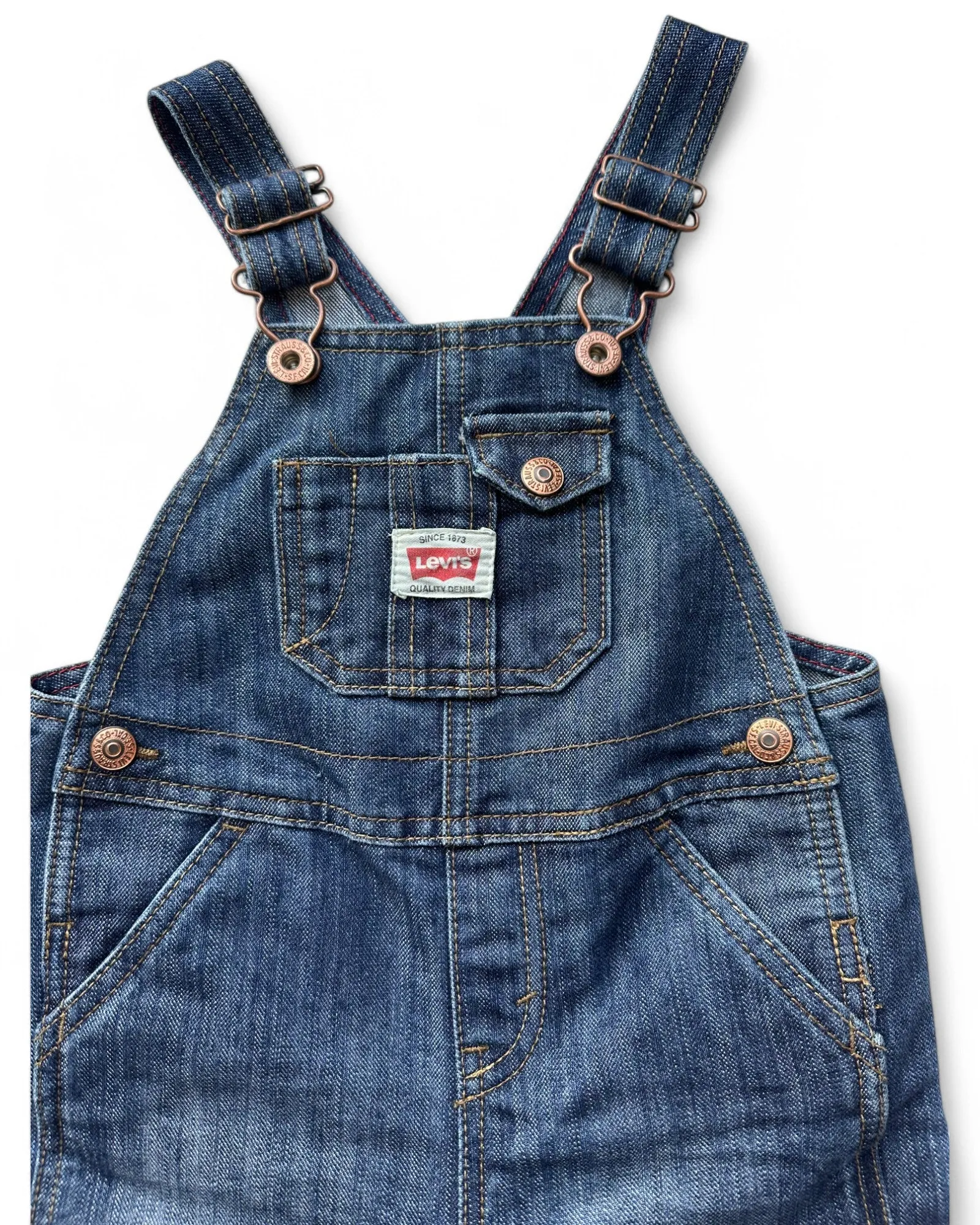 Levi's denim toddler carpenter dungarees