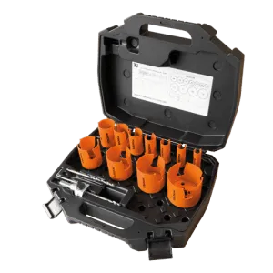 Mandrex MHSE1001H MXqs Hole Saw Kit - Electrician - TCT 7 Piece Set & Case