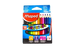 Maped Color Peps Coloring Pencil 12C Mini 862812 | 24SETS PER BOX