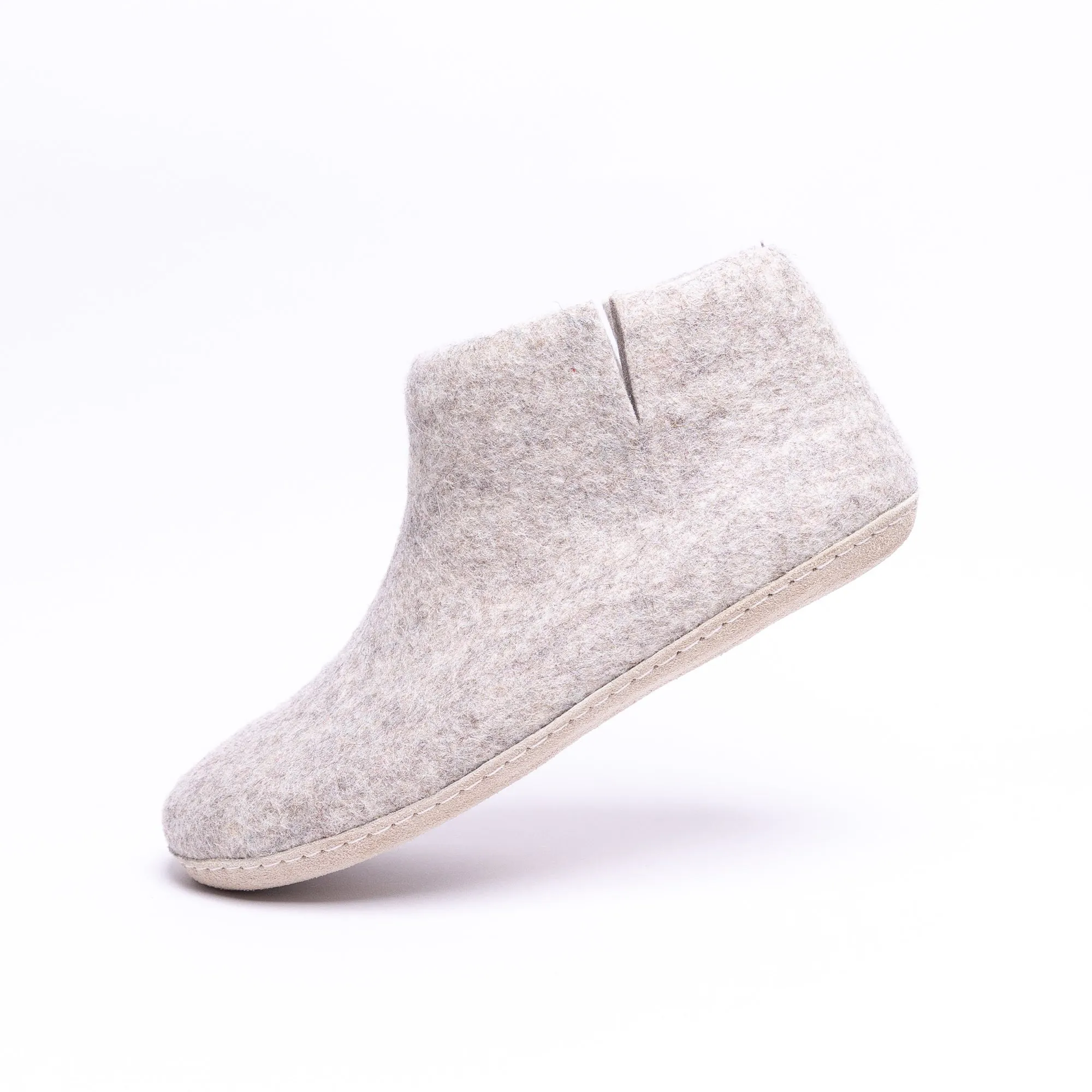 Marbled Tan Wool Felt Boot for Men & Women