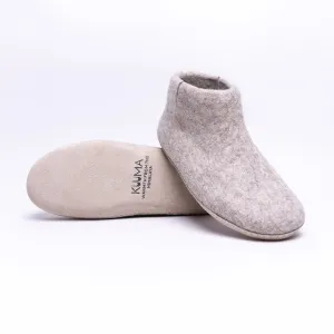 Marbled Tan Wool Felt Boot for Men & Women