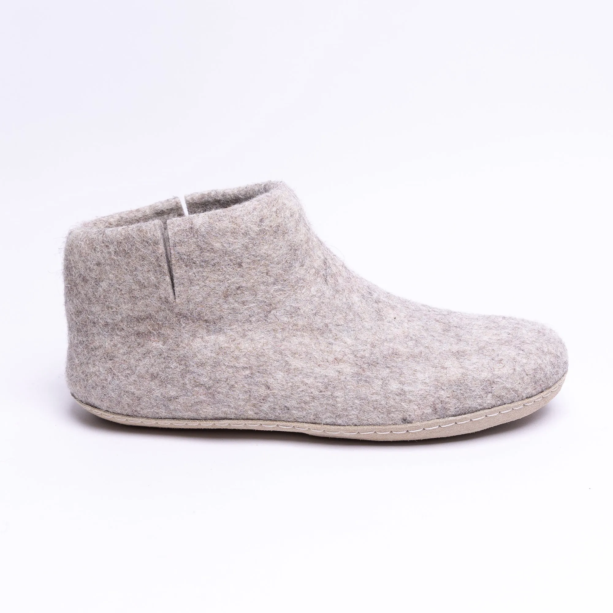 Marbled Tan Wool Felt Boot for Men & Women