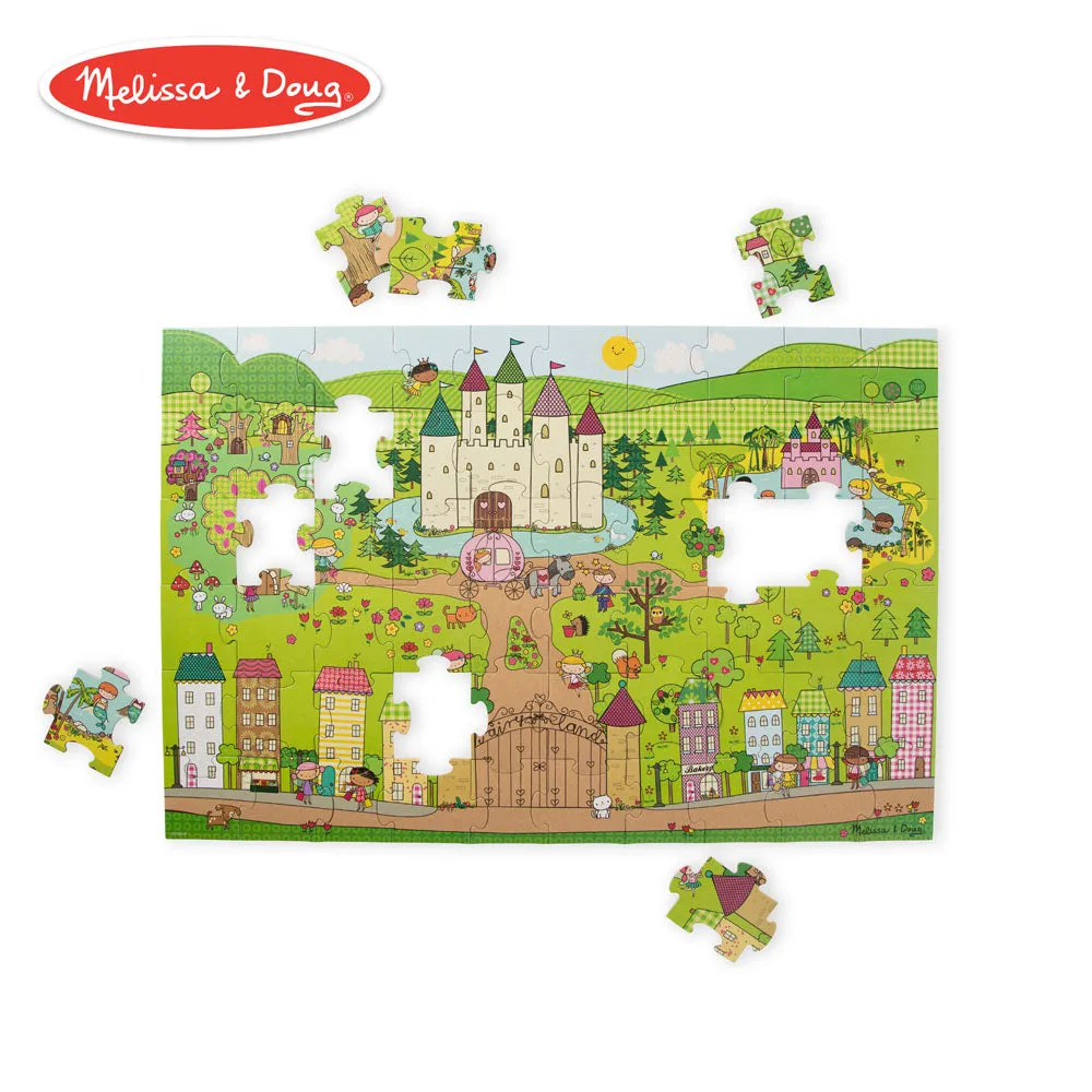 Melissa & Doug - Natrual Play Giant Fairy Floor Puzzle 60 Piece